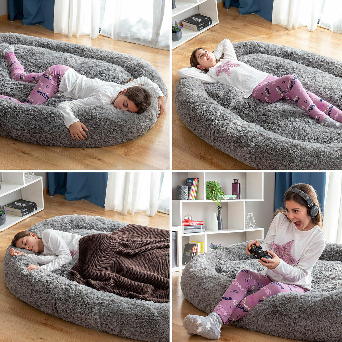 Cama de Perro para Humanos | Human Dog Bed XXL Grey