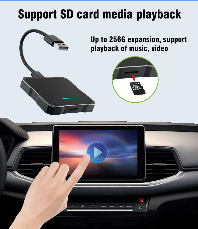 Adaptador CarPlay Sin Cable Vehículos Función CarPlay Android & iOS