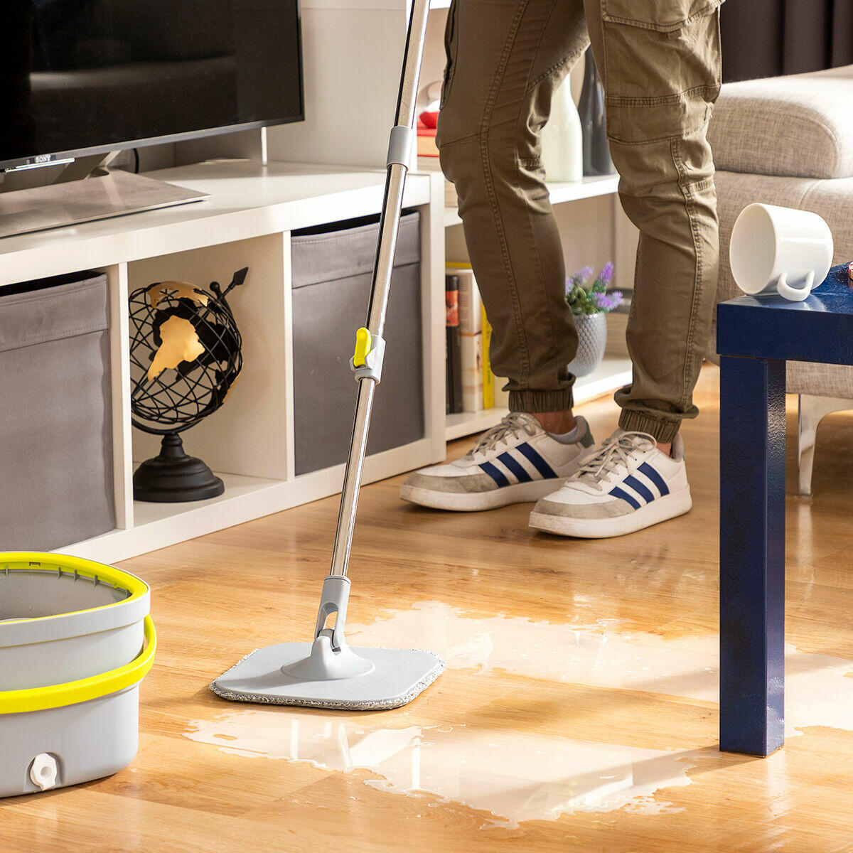 Mopa Giratoria con Autolimpieza y Cubo Separador Selimop