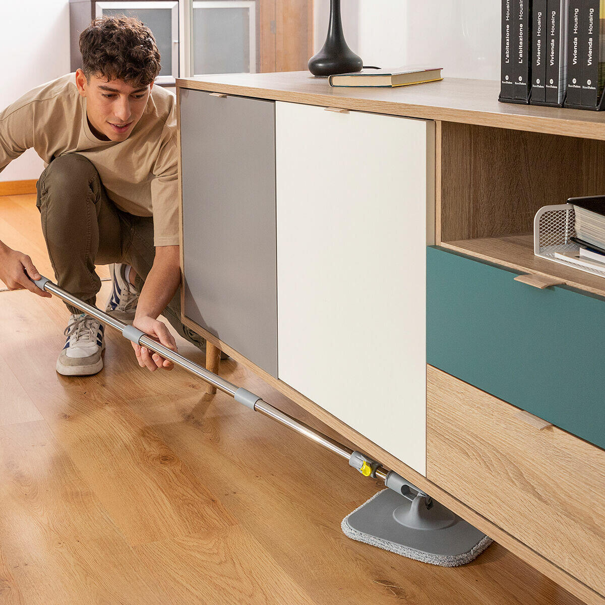 Mopa Giratoria con Autolimpieza y Cubo Separador Selimop