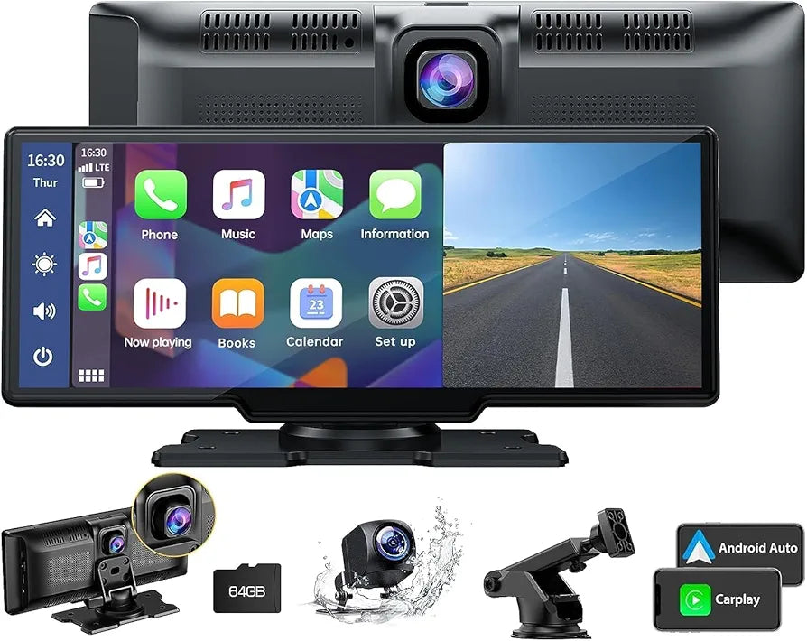 Pantalla Táctil de Coche con Apple CarPlay + Android Auto