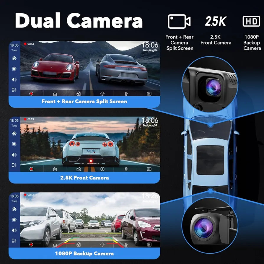 Pantalla Táctil de Coche con Apple CarPlay + Android Auto